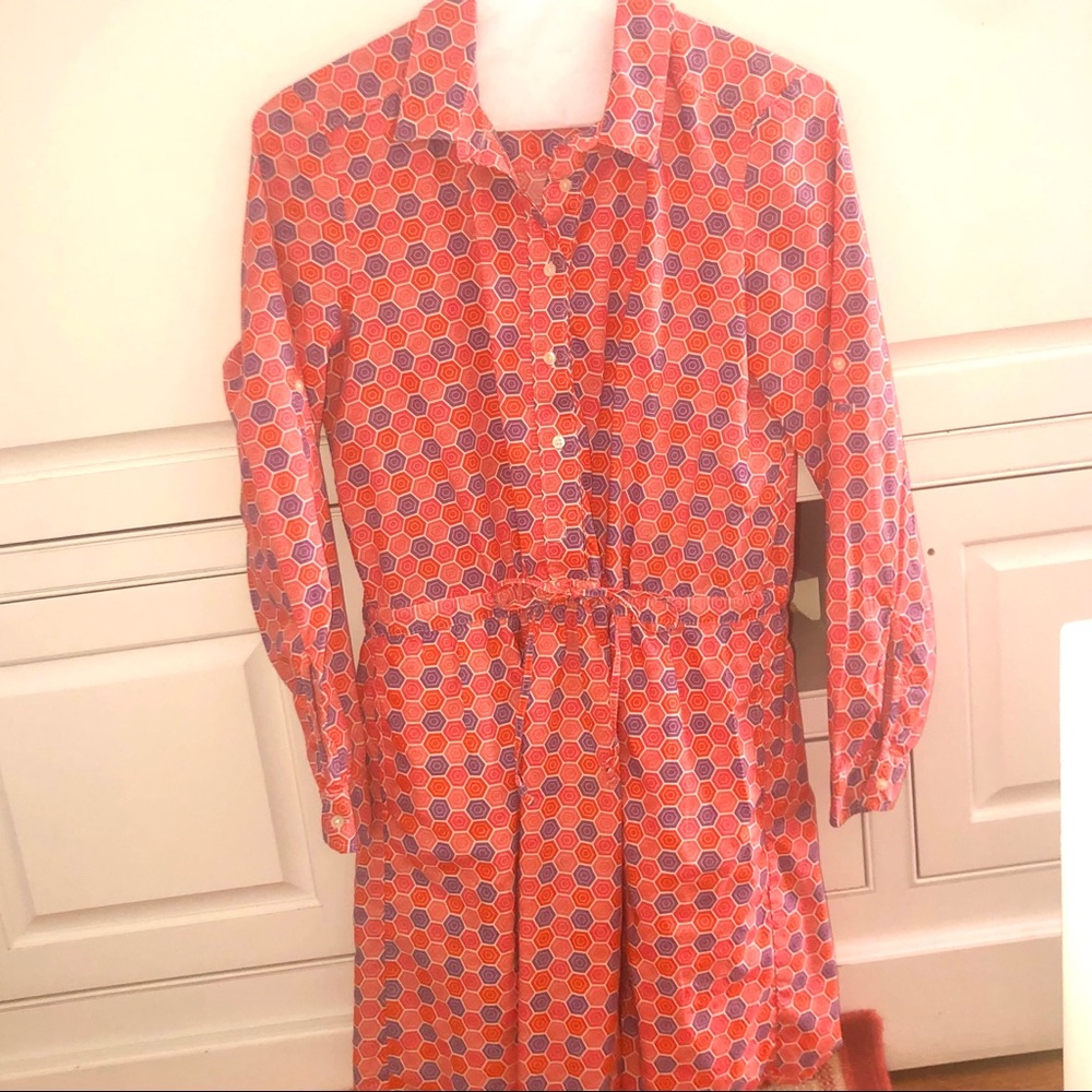 Geometric print gap shirtwaist dress . M/l
